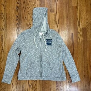 FEED USA X Target Full-zip Grey Unisex Hoodie
